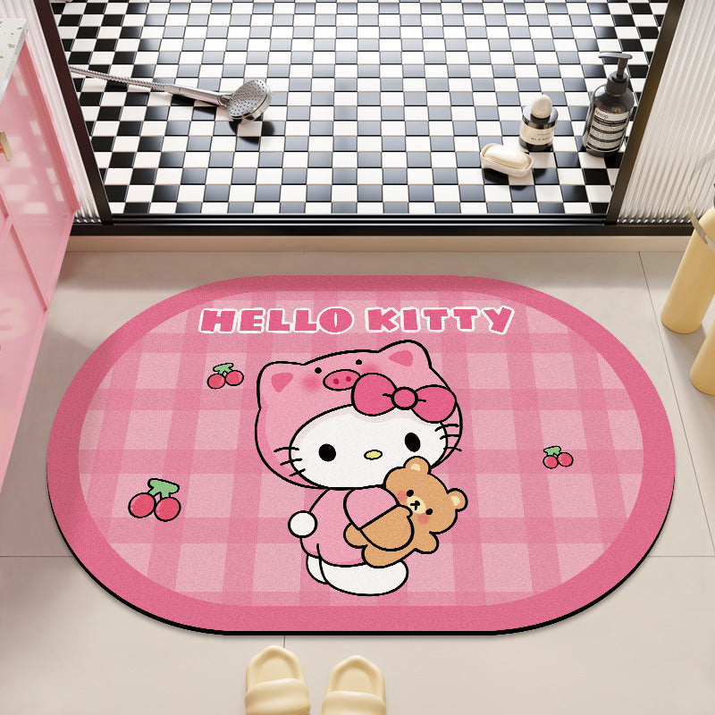 Hello Kitty Plush Bath Mat for Bathrooms
