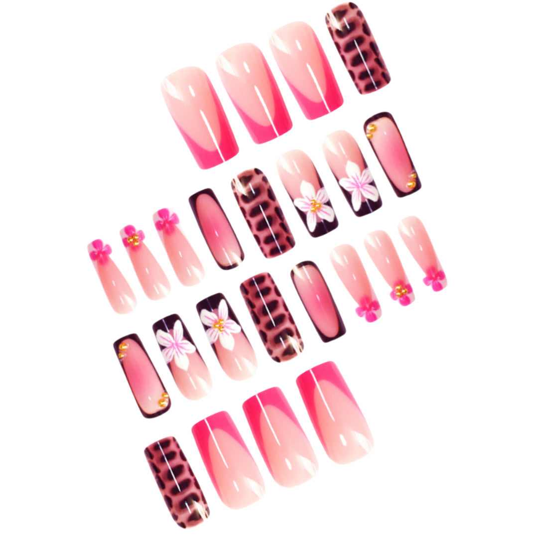 Artistic Floral Press-On Nail Extensions Kalsten 1787913978
