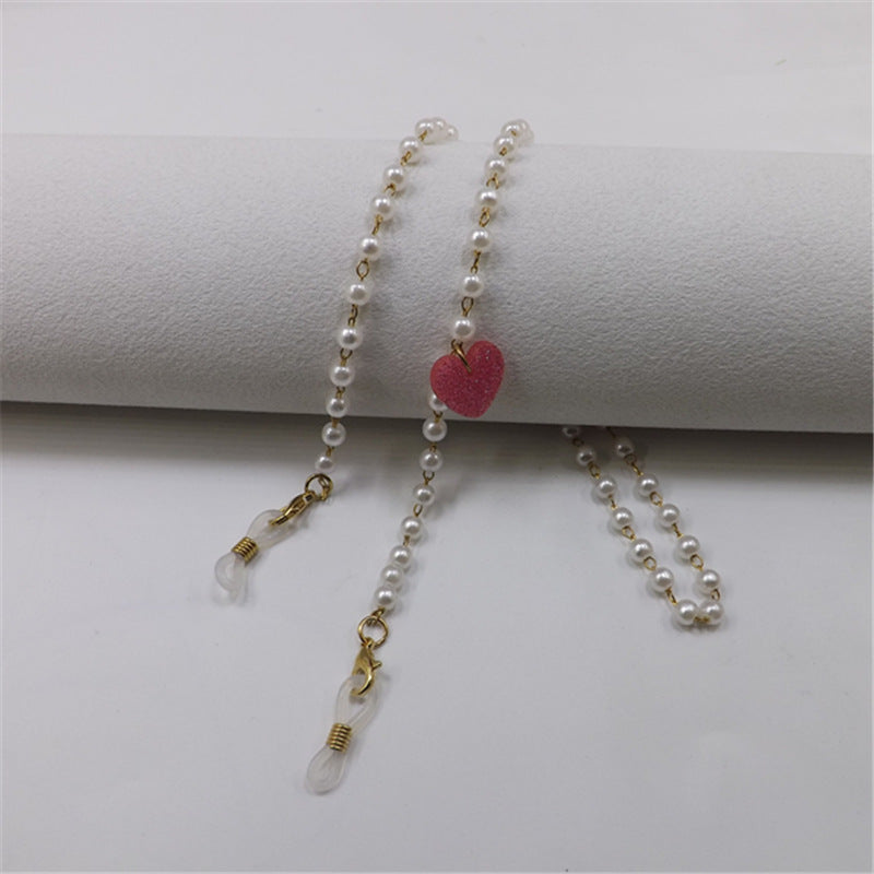 Pearl necklace with heart pendant Kalsten