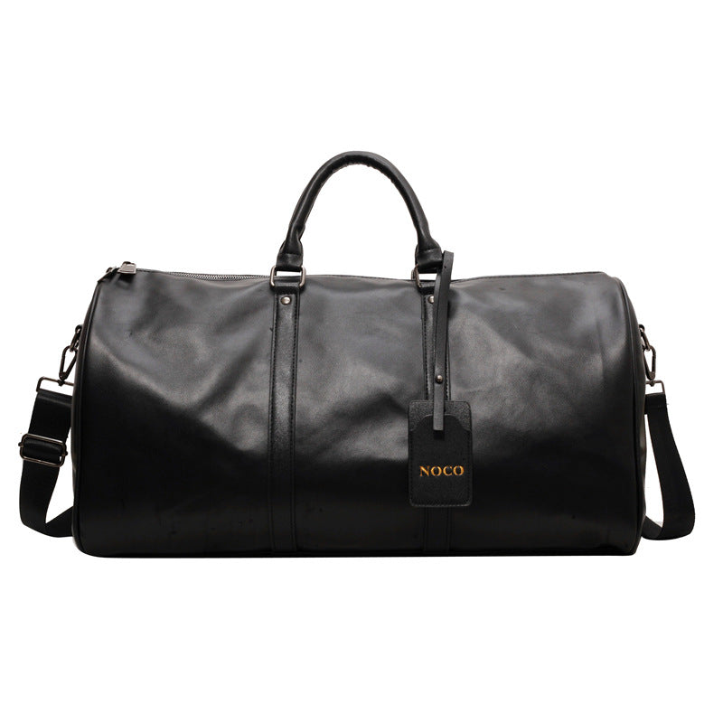 Premium Leather Weekender Duffel Bag