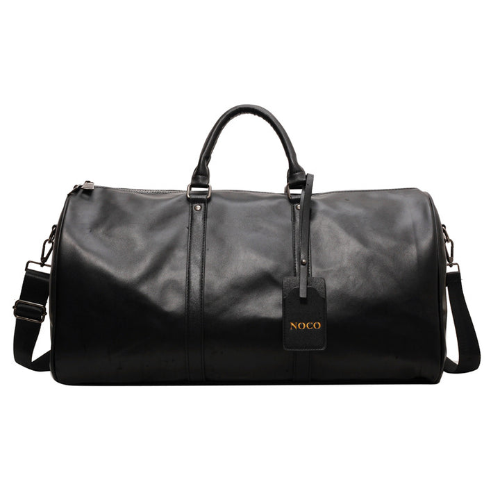 Premium Leather Weekender Duffel Bag