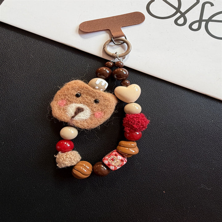 Whimsical Bear-Themed Charm Keychain Kalsten