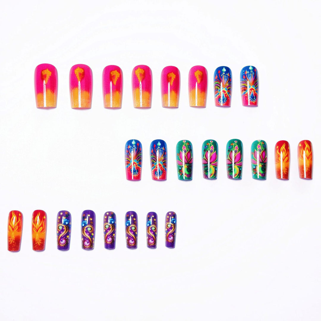 Artistic Bohemian-Inspired Nail Art Kalsten