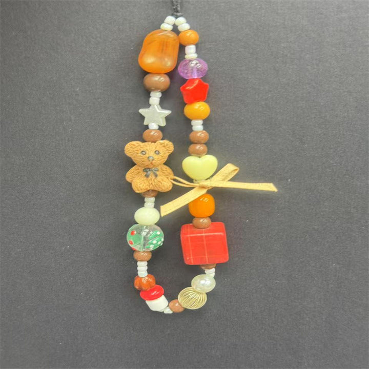 Playful Beaded Charm Phone Lanyard Kalsten 1790136000
