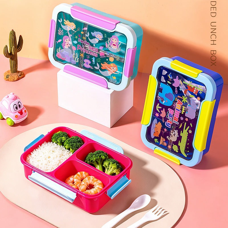 Fun-Themed Multi-Sectional Bento Lunch Box