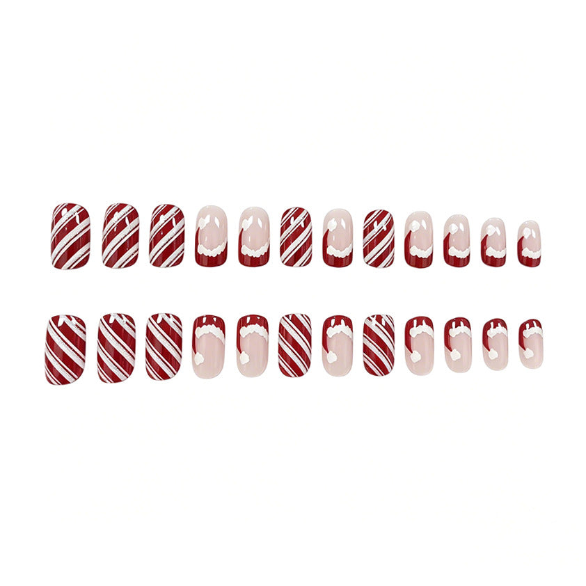 Festive Holiday Themed Acrylic Nail Art Enhancements Kalsten