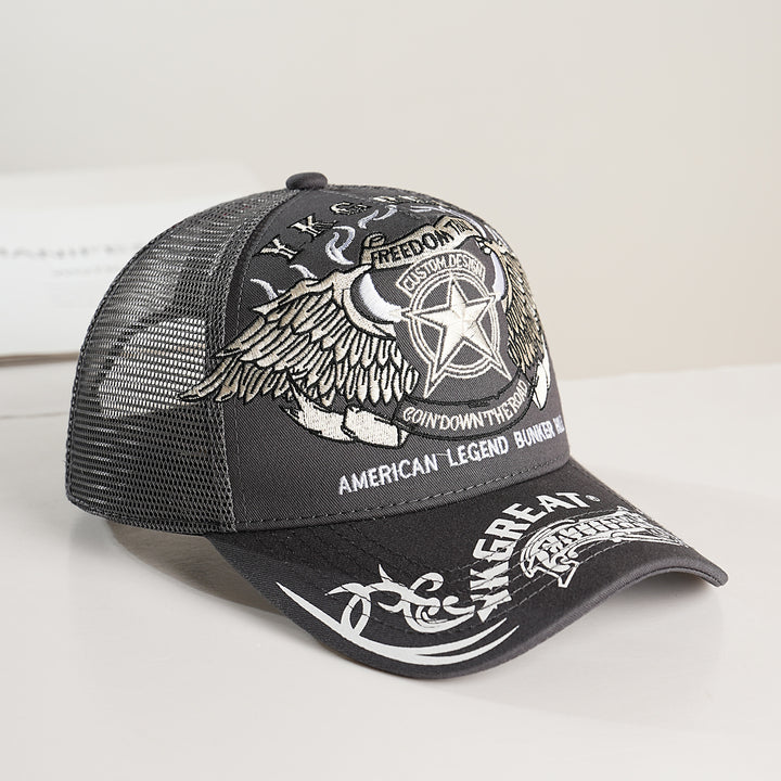 Unisex Trucker Cap with graphic design and breathable mesh Kalsten