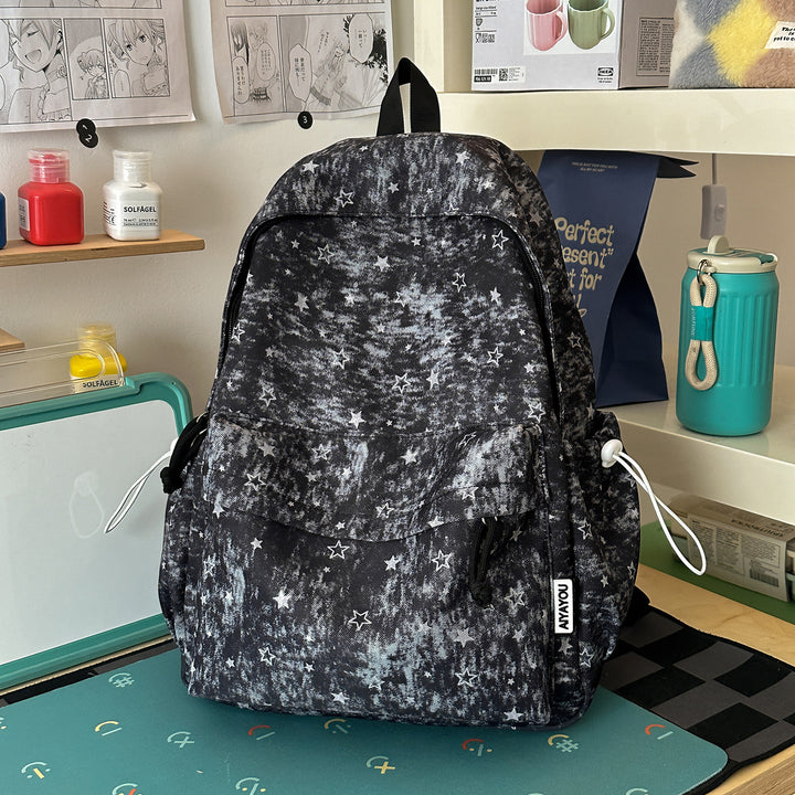 Stylish Star-Print Backpack Kalsten 1791205508