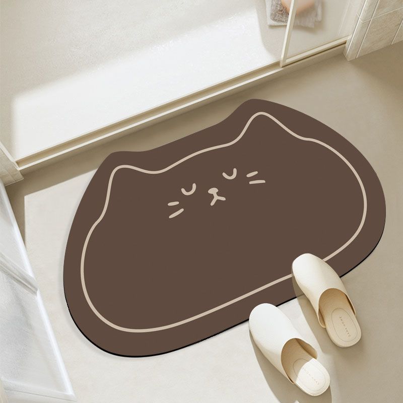 Cat-Shaped Bathroom Mat