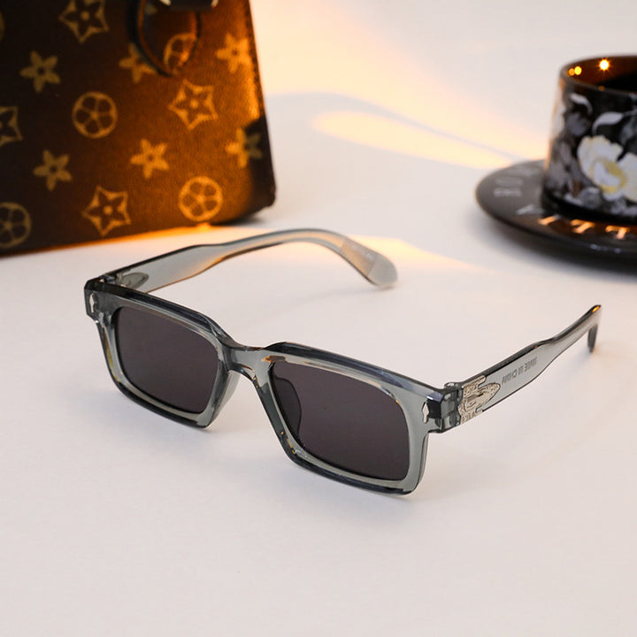 Ladies elegant rectangular sunglasses with special frame Kalsten