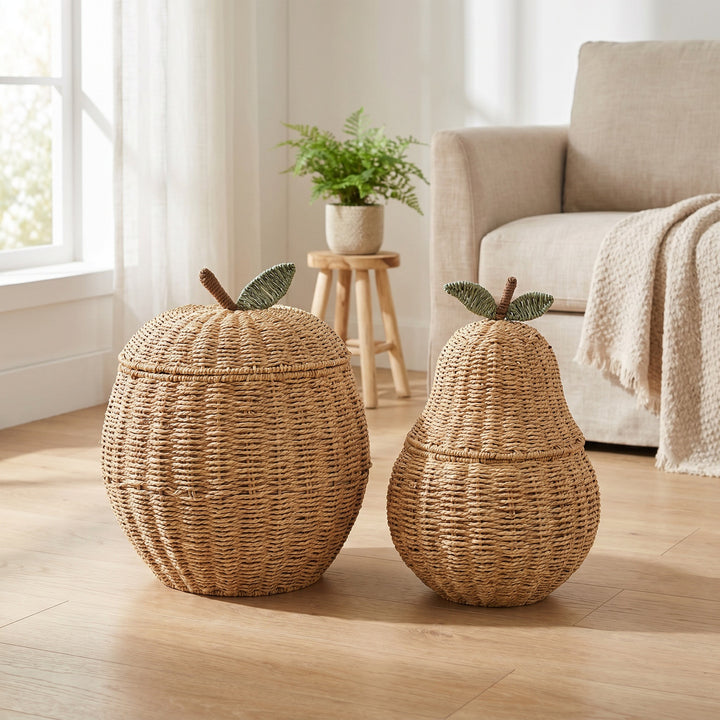 Decorative Woven Fruit-Shaped Storage Basket Kalsten