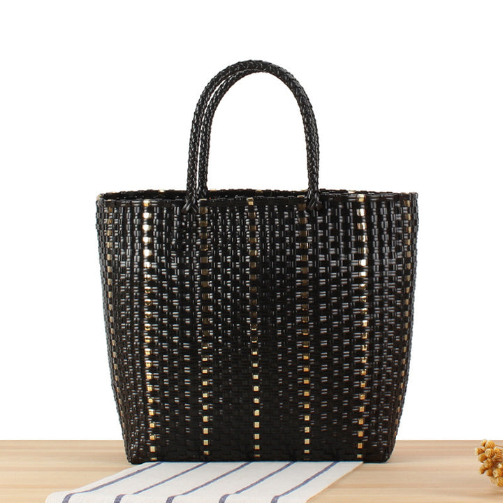 Fashionable basket bag with elegant accents Kalsten