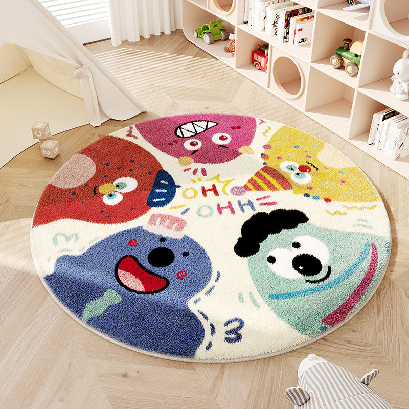 Playful Monster-Themed Area Rug
