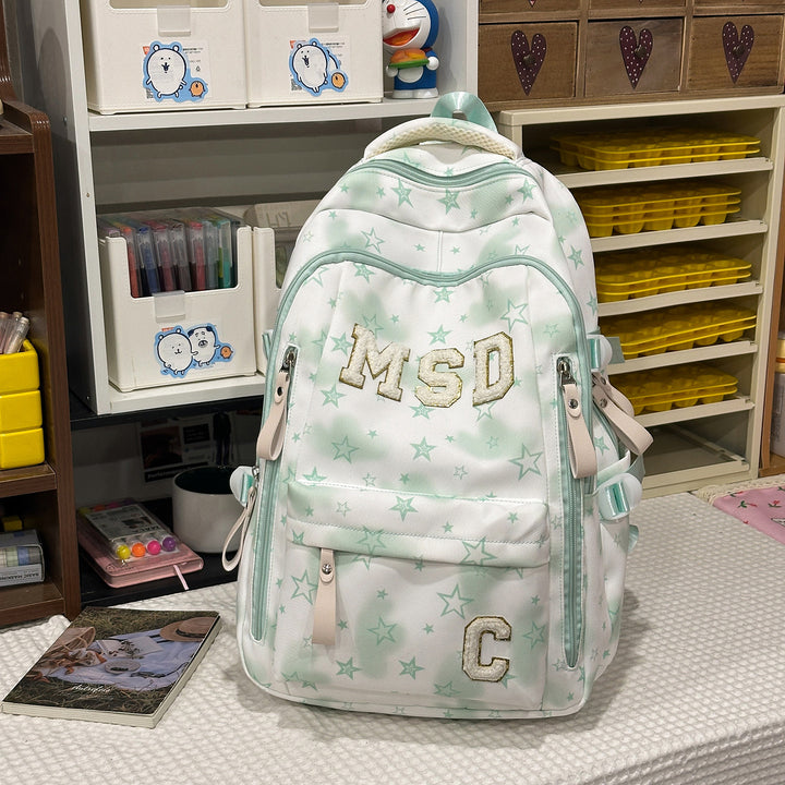 Stylish Graphic Print School Backpack Kalsten