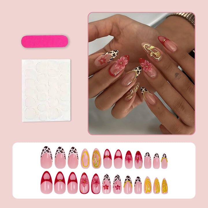 Artificial nail set with creative animal and flower designs Kalsten