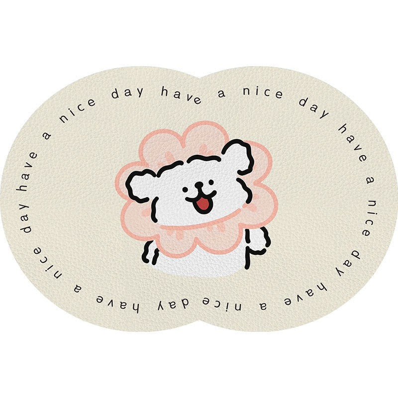 Cute Cartoon Pet-Themed Mat Kalsten