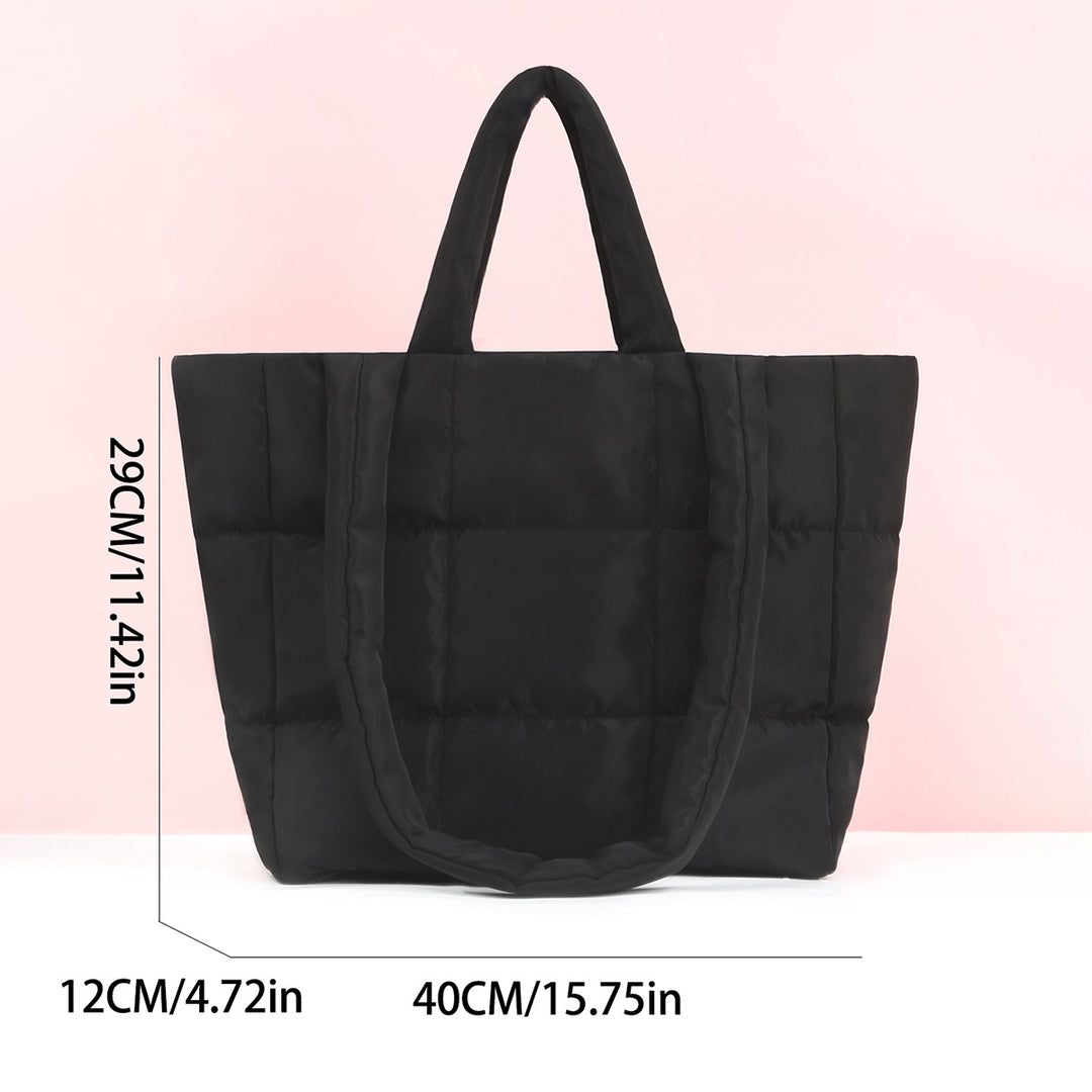 Square-shaped tote bag with padded design Kalsten