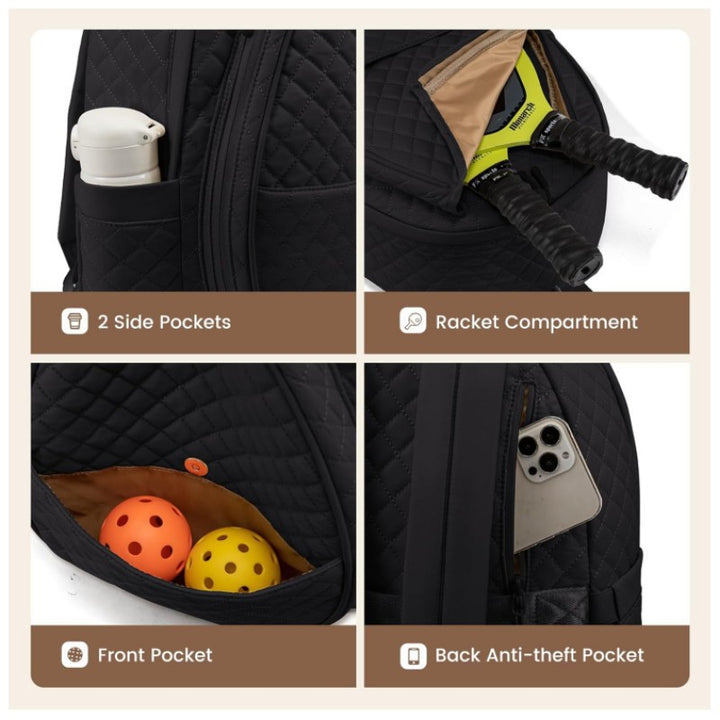 Stylish tennis backpack bag with innovative storage Kalsten