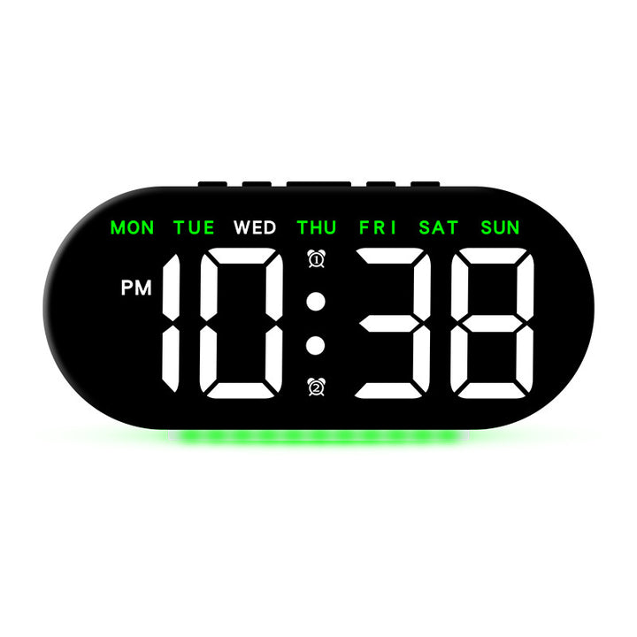 Digital alarm clock with large LED display and multifunctional display Kalsten