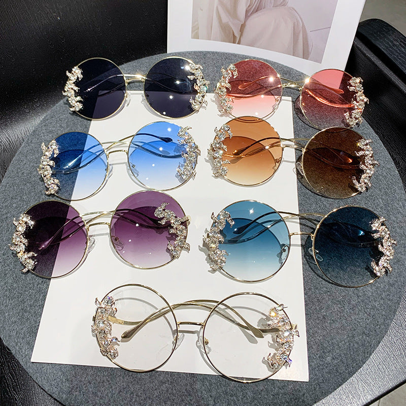Ladies Glamorous Sunglasses with Sparkling Rhinestone Details Kalsten