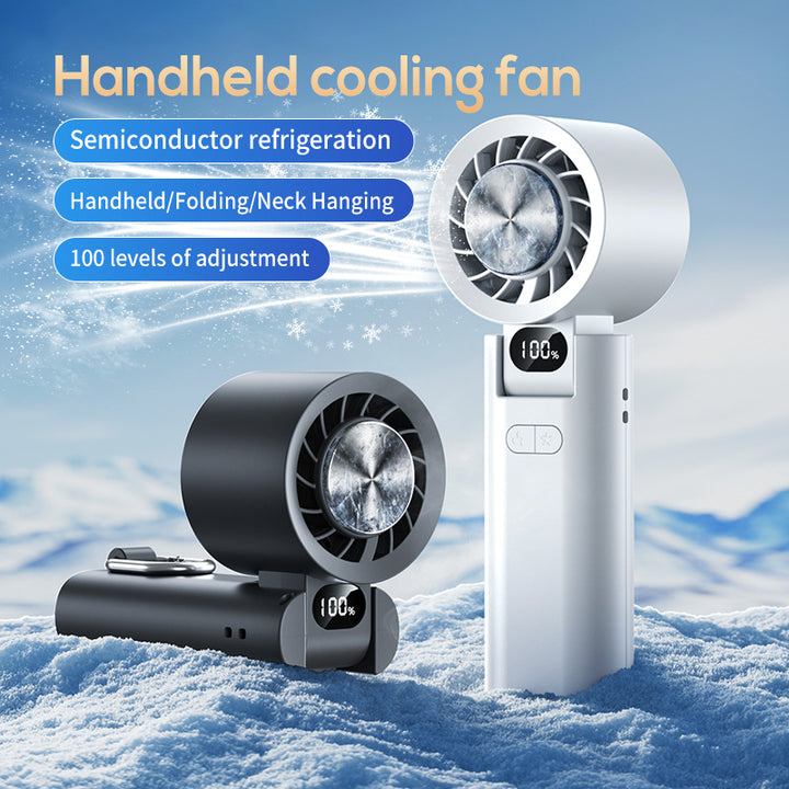 Unisex Portable Hand Fan with Digital Control Kalsten