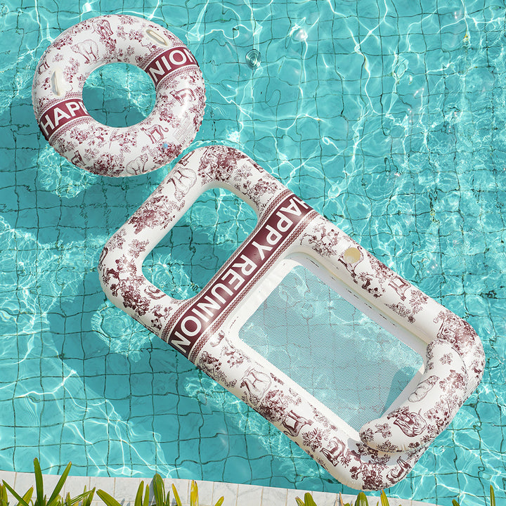 Unisex Elegant Swim Ring with Floral Designs Kalsten