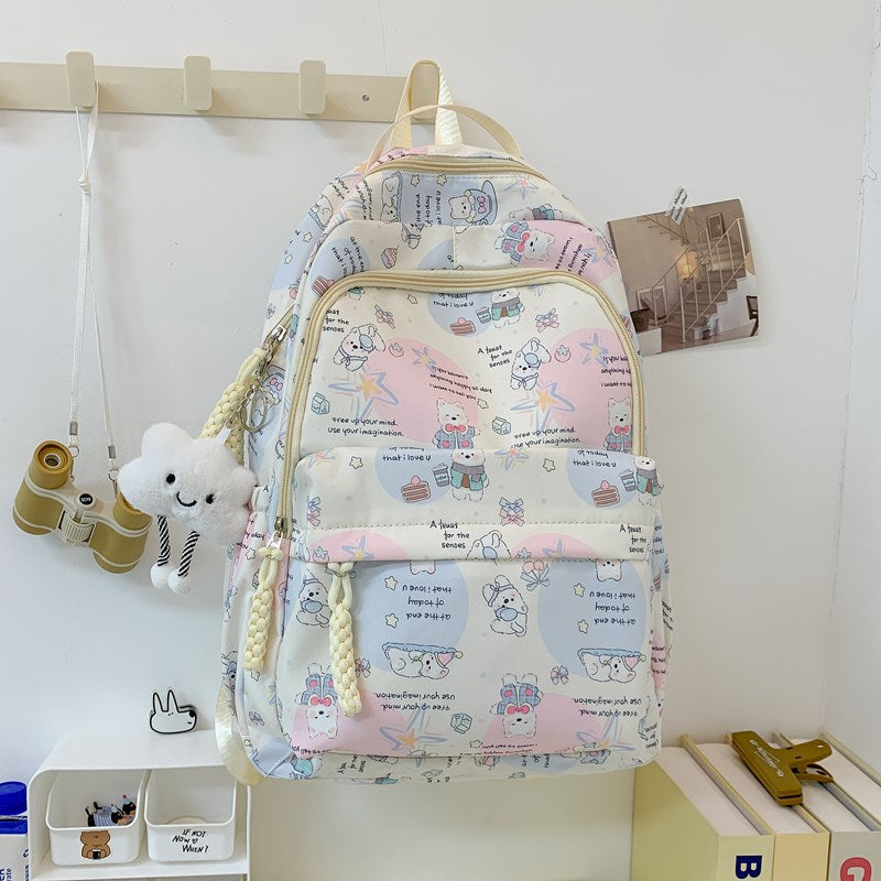 Cute Character Design School Backpack