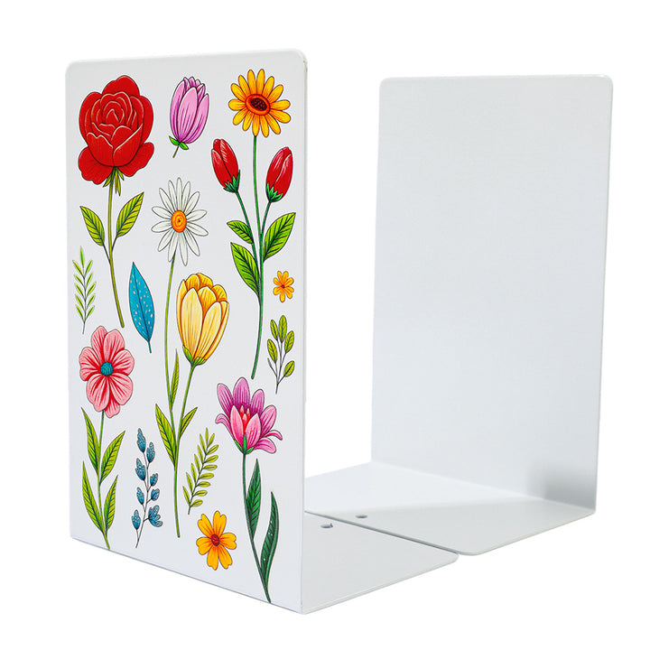 Artistic Floral Design Bookends
