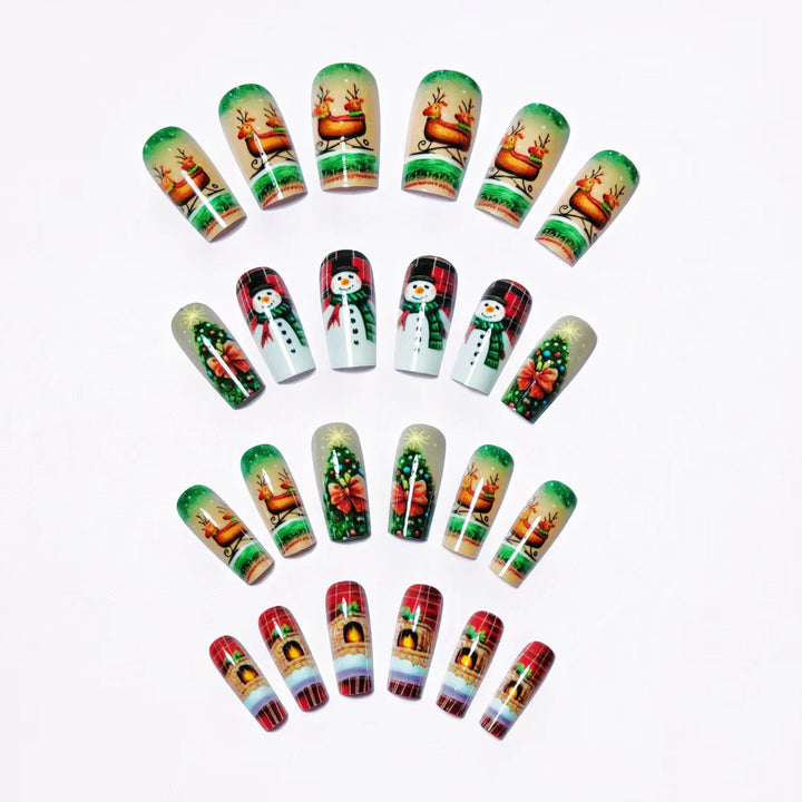Creative Christmas Art Nails in Festive Design Kalsten
