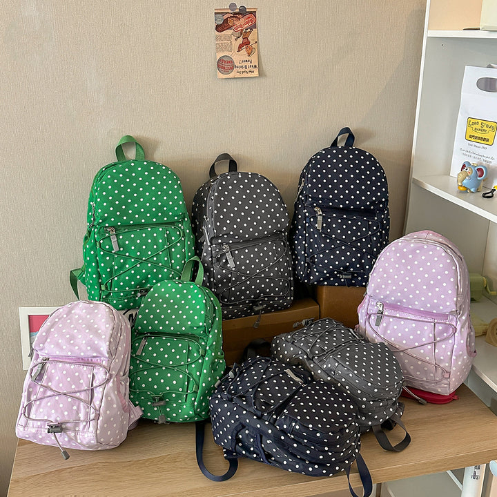Stylish Polka Dot Backpack Kalsten
