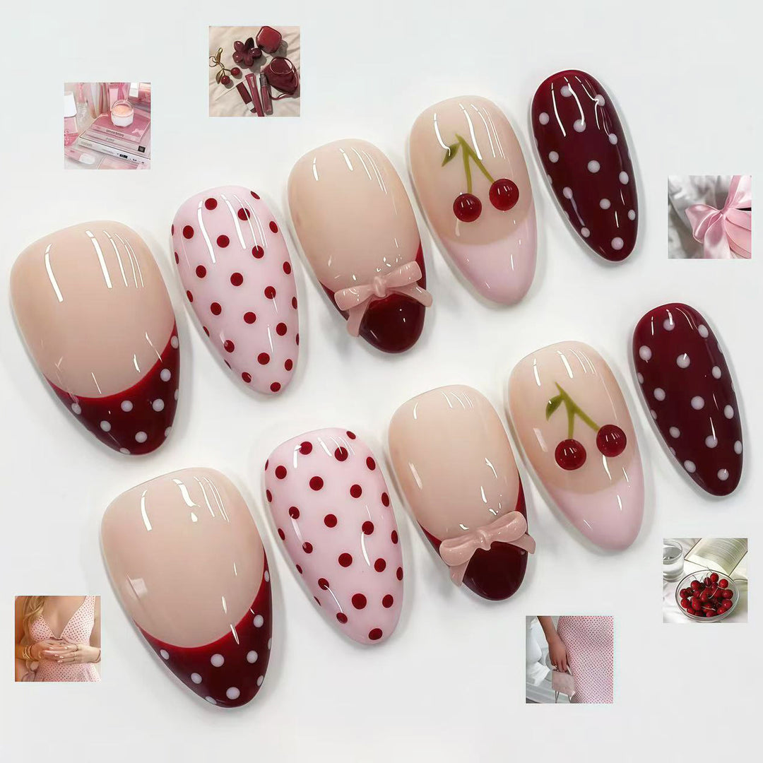 Artistic Cherry Design Press-On Nails Kalsten