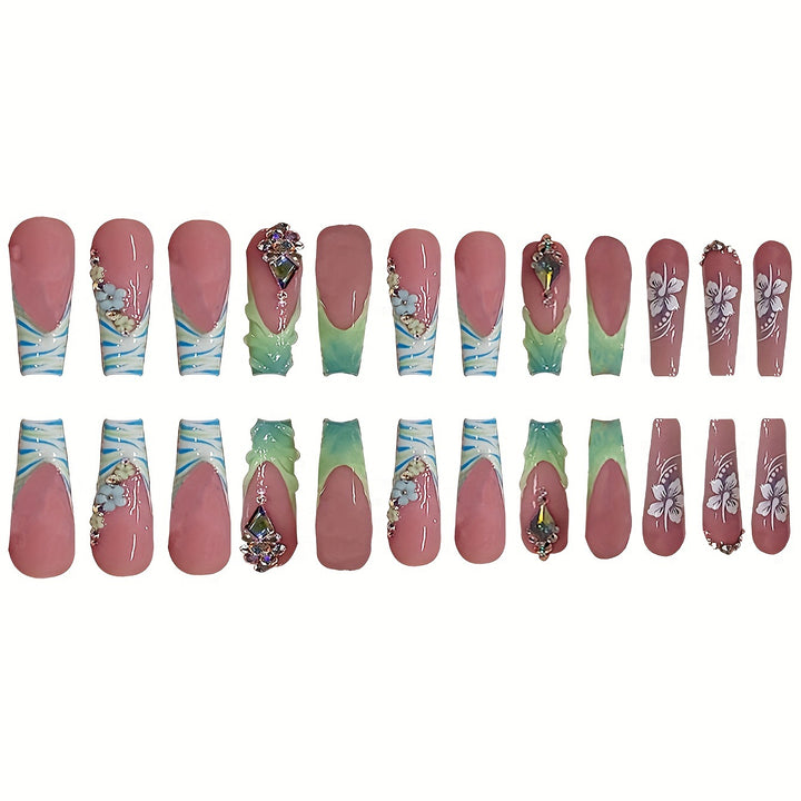Glamorous Decorative Acrylic Nail Enhancements Kalsten