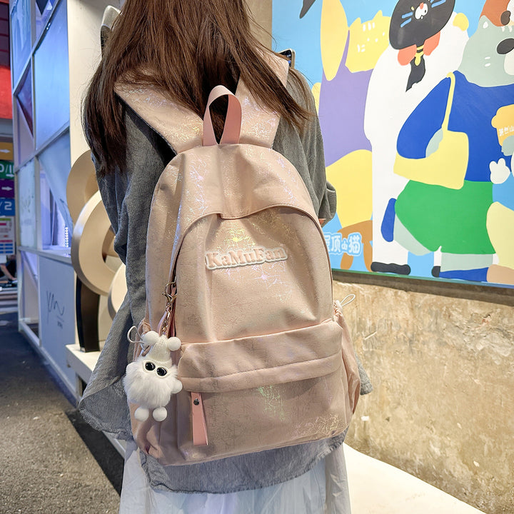 Trendy Casual Backpack with Keychain Kalsten