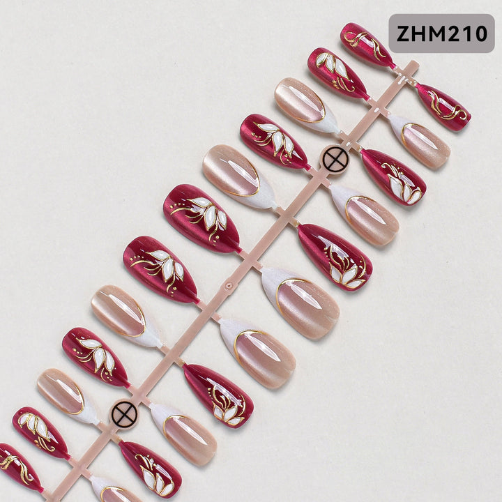 Decorative Press-On Nail Set Kalsten