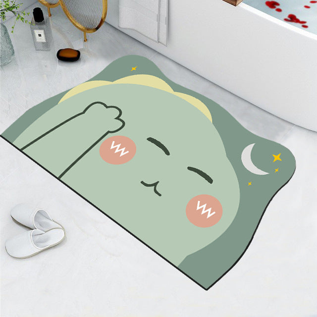 Cute Cat Design Bath Mat Kalsten