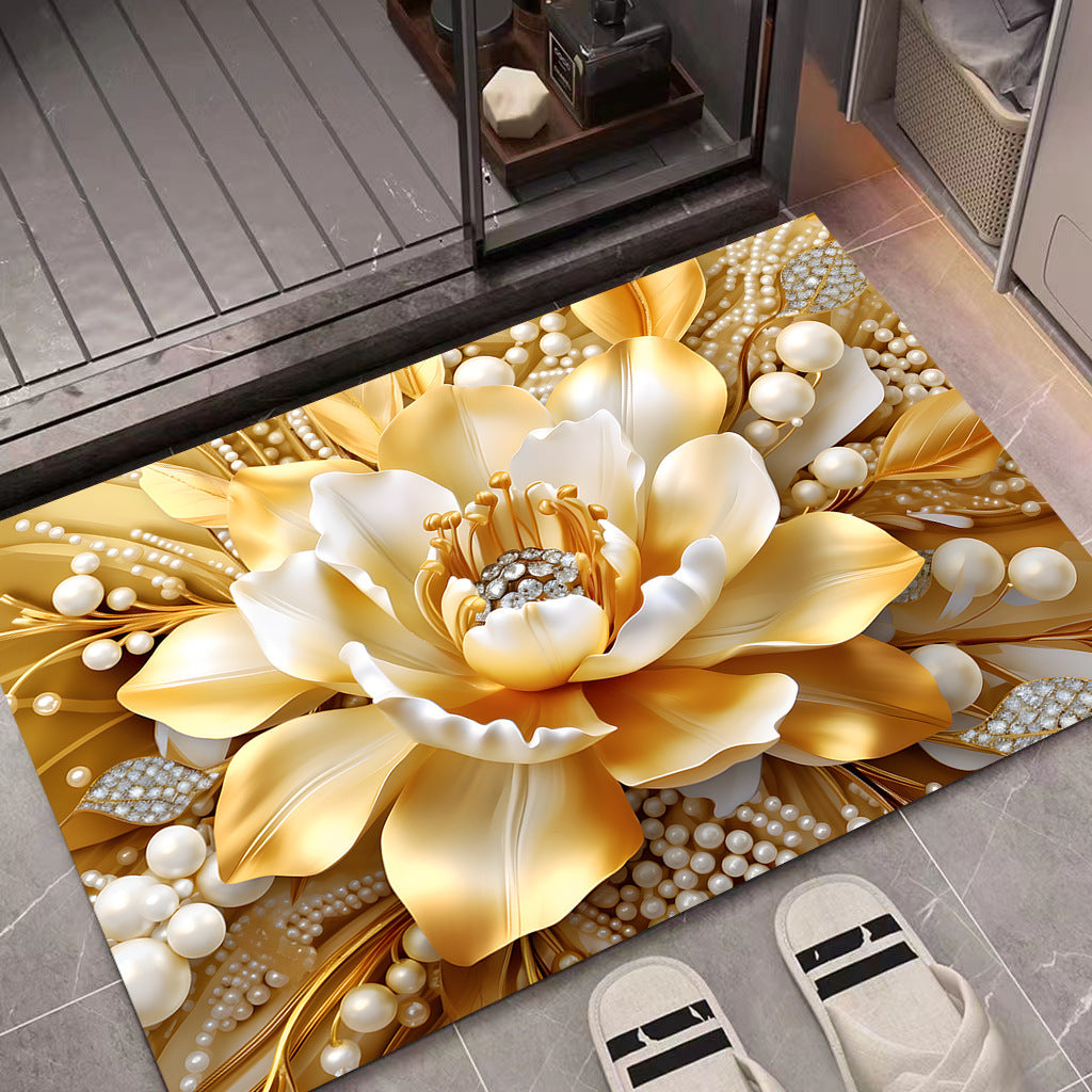 Floral Decorative Door Mat Kalsten