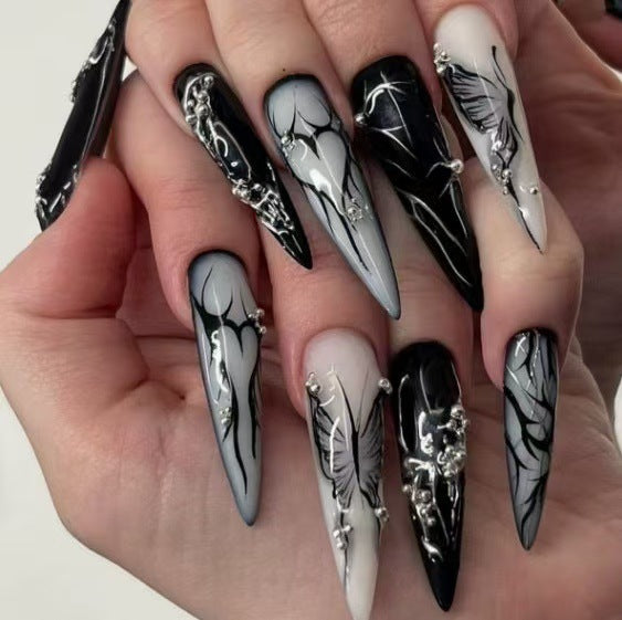 Artistic Stiletto Nail Art