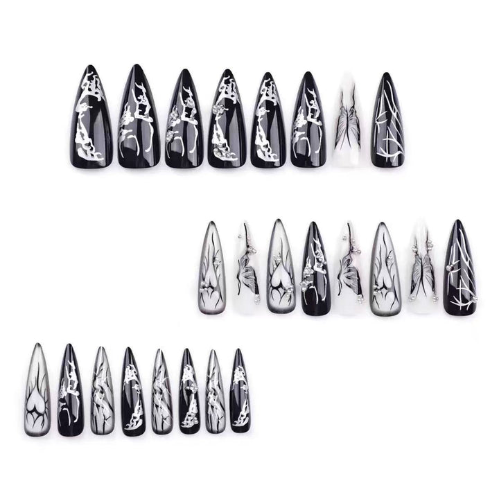 Artistic Stiletto Nail Art