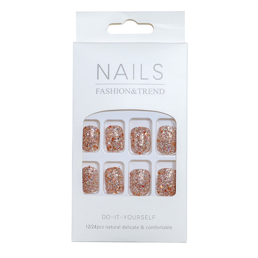 DIY Glitter Press-On Nails Kalsten