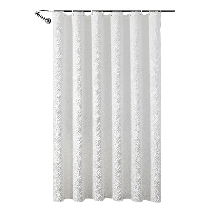 Textured Leaf Pattern Shower Curtain Kalsten