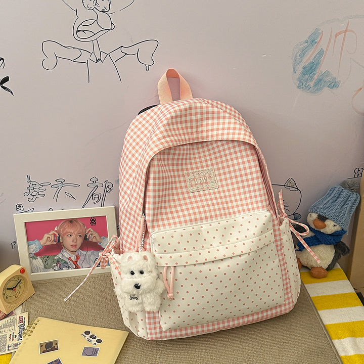 Chic Plaid Backpack Kalsten