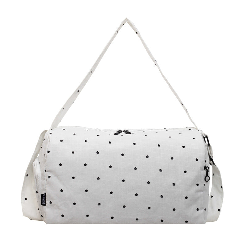 Lightweight Floral Print Travel Duffle