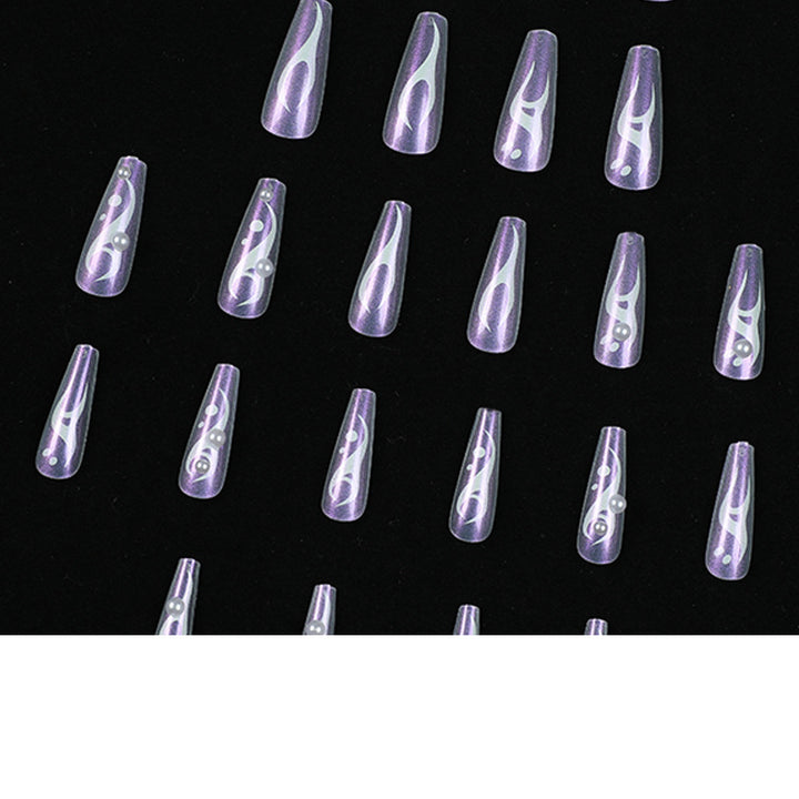 Artful Gel Nails with Holographic Accents Kalsten