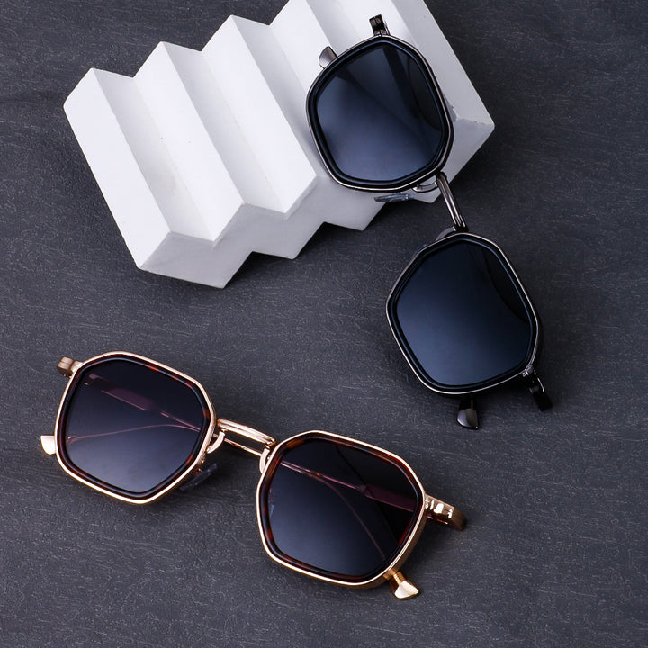 Ladies stylish sunglasses in modern octagonal design with high-quality polarized lenses Kalsten