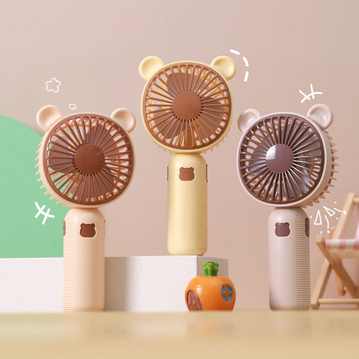 Ladies Portable Handheld Fan in Cute Bear Design Kalsten