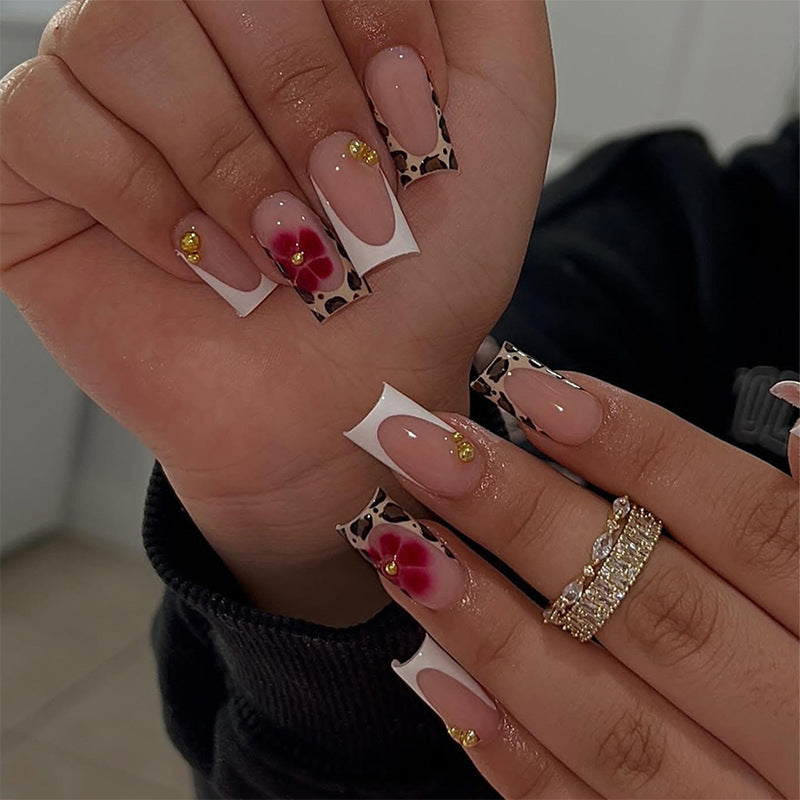 Decorative Flower Press-On Nail Set kalsten