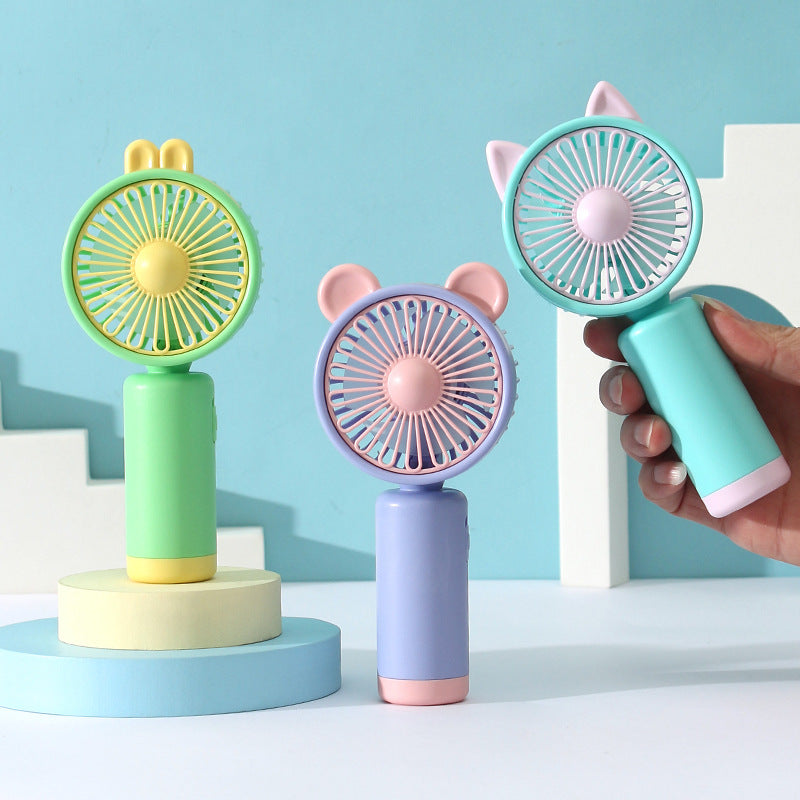 Women's portable hand fan with cute bunny ears design Kalsten