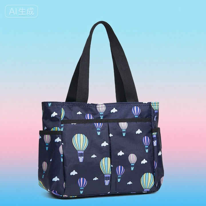 Stylish Striped Multi-Pocket Tote Bag Kalsten