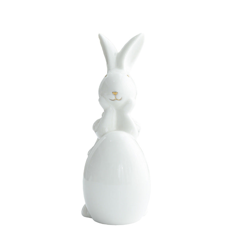 Decorative Ceramic Bunny Figurine Kalsten