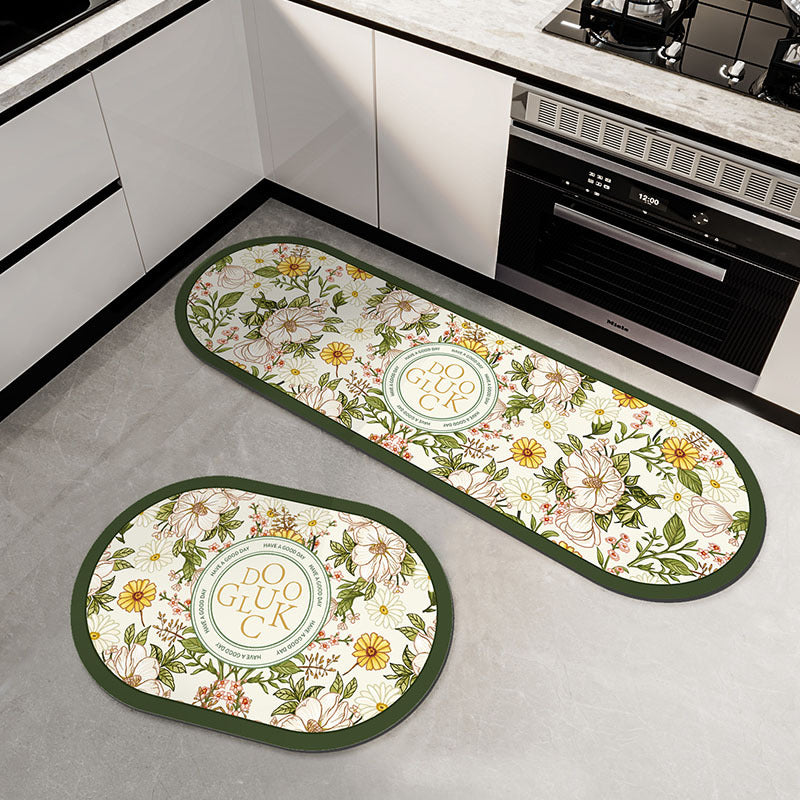 Floral-Patterned Kitchen Comfort Mat Kalsten